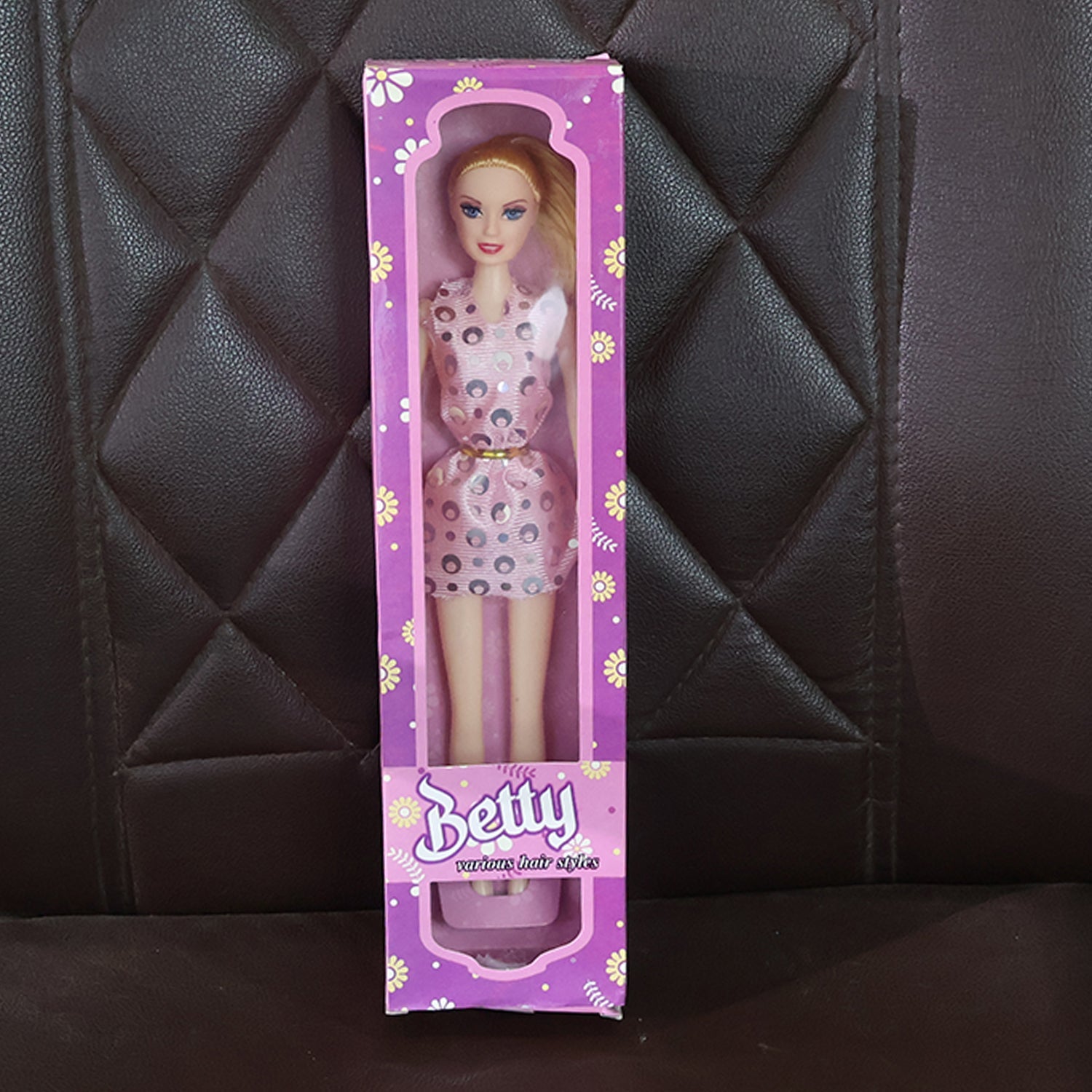 Premium Fashion Doll with Polka-Dotted Dress and Stylish Belt (1 Pc) Premium Fashion Doll with Polka-Dotted Dress and Stylish Belt (1 Pc)
